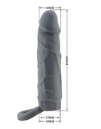 Pretty Love - Laige - Realistische Penis Sleeve - Donkergrijs
