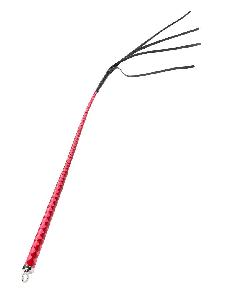 RISE - 90cm Bull Whip - Rood/Roze