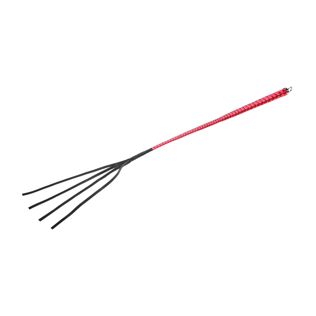 RISE - 90cm Bull Whip - Rood/Roze