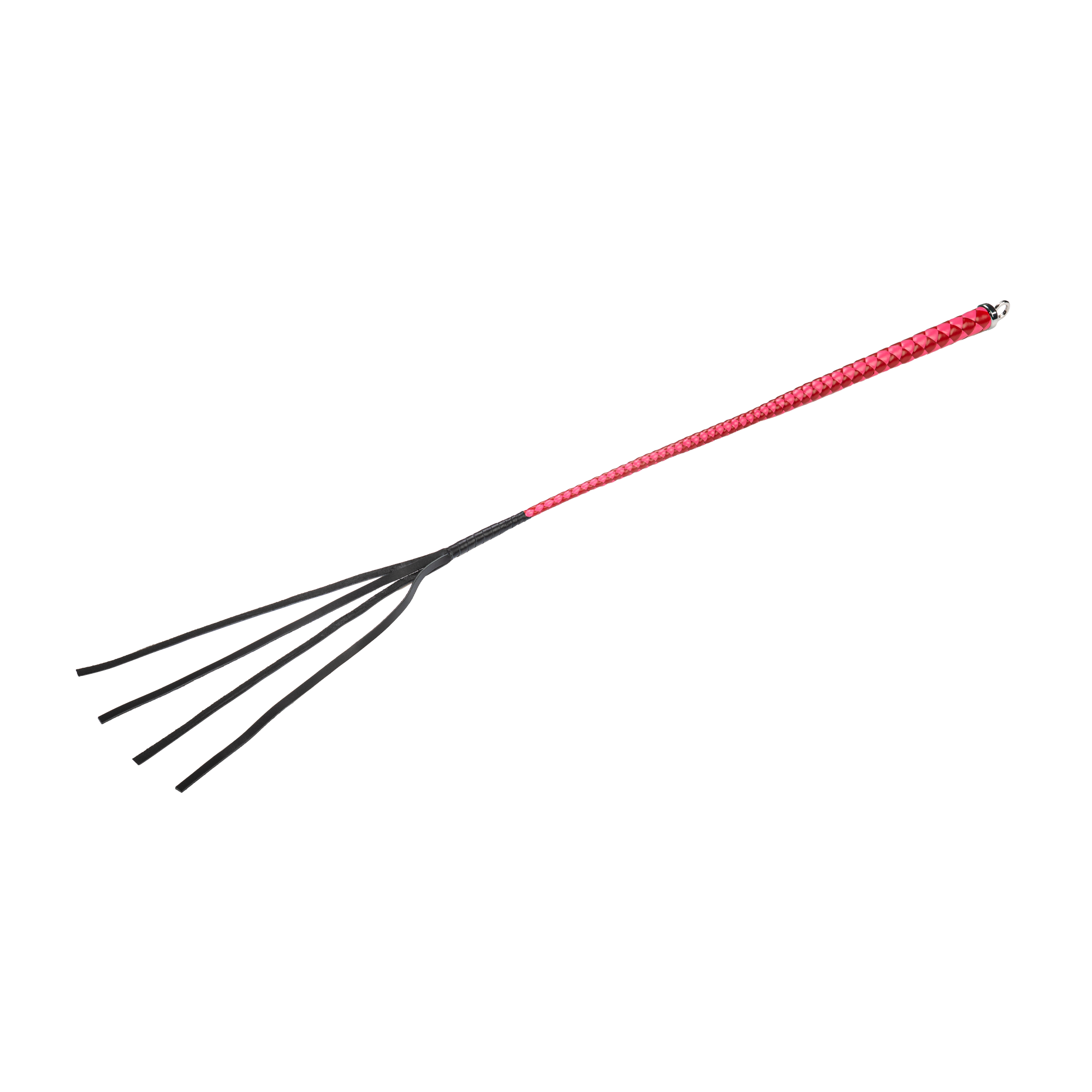 RISE - 90cm Bull Whip - Rood/Roze