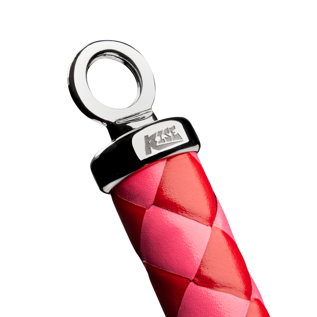 RISE - 90cm Bull Whip - Rood/Roze