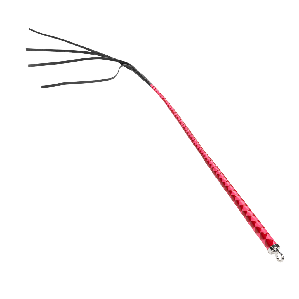RISE - 90cm Bull Whip - Rood/Roze