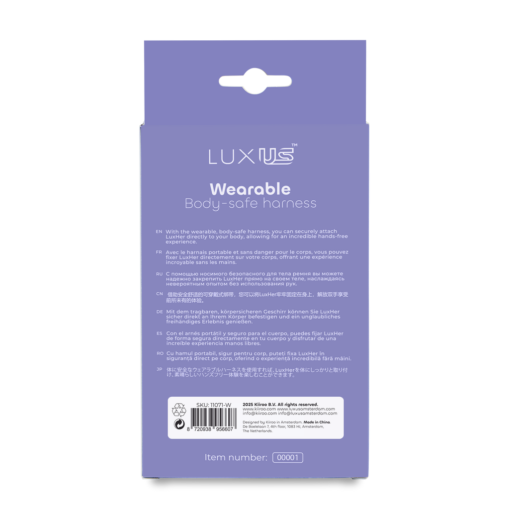LUXUS - Luxus Wearable Harness - Transparant/Roze