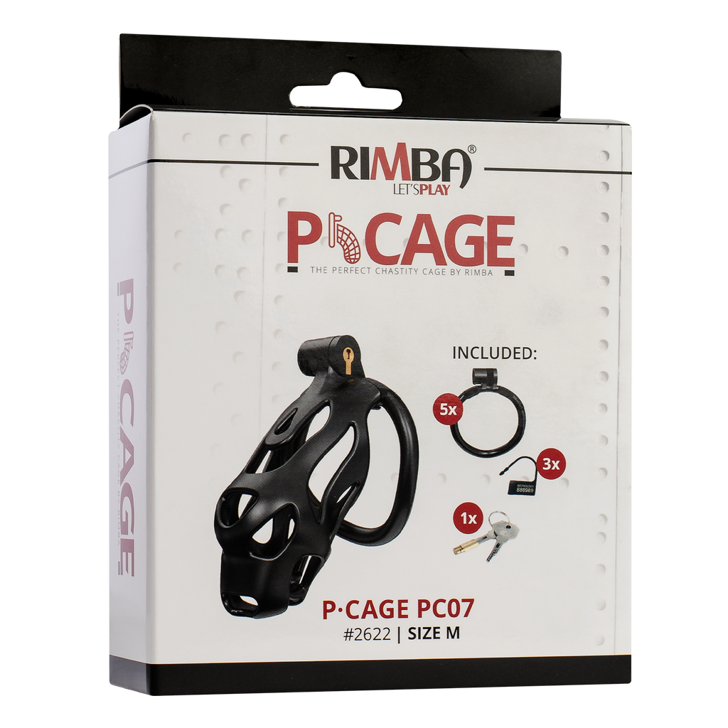 Rimba P-Cage - P-Cage PC07 - Peniskooi Maat M - Zwart