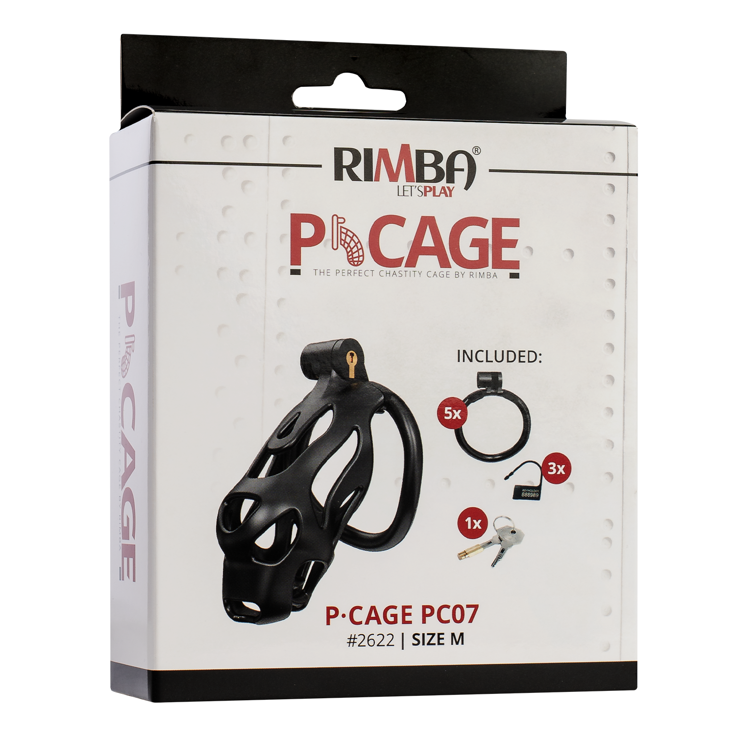 Rimba P-Cage - P-Cage PC07 - Peniskooi Maat M - Zwart
