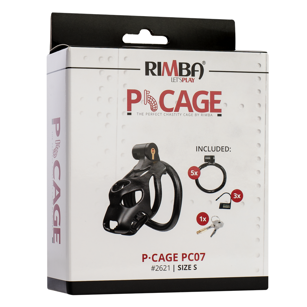 Rimba P-Cage - P-Cage PC07 - Peniskooi Maat S - Zwart