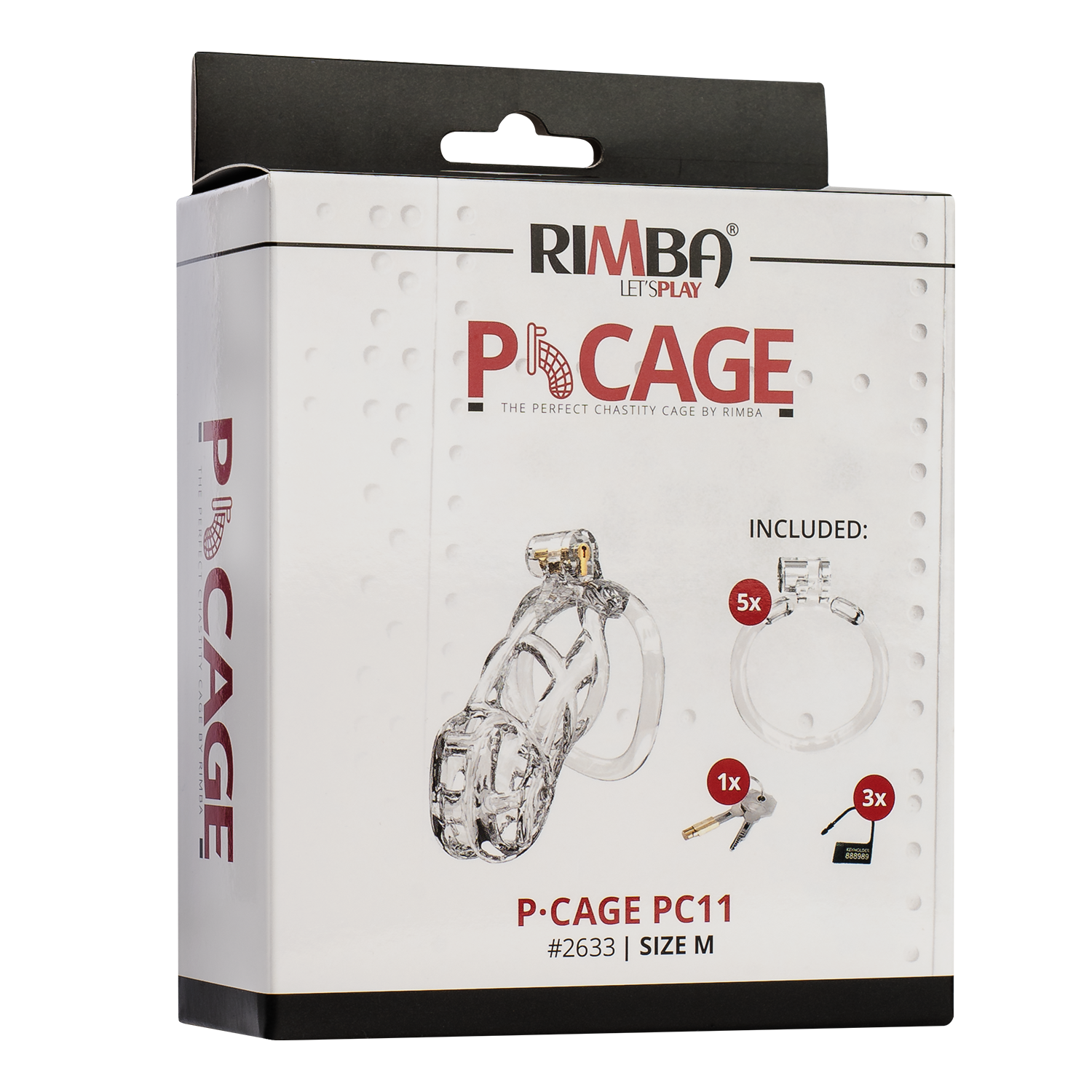 Rimba P-Cage - P-Cage PC11 - Peniskooi maat M - Transparant