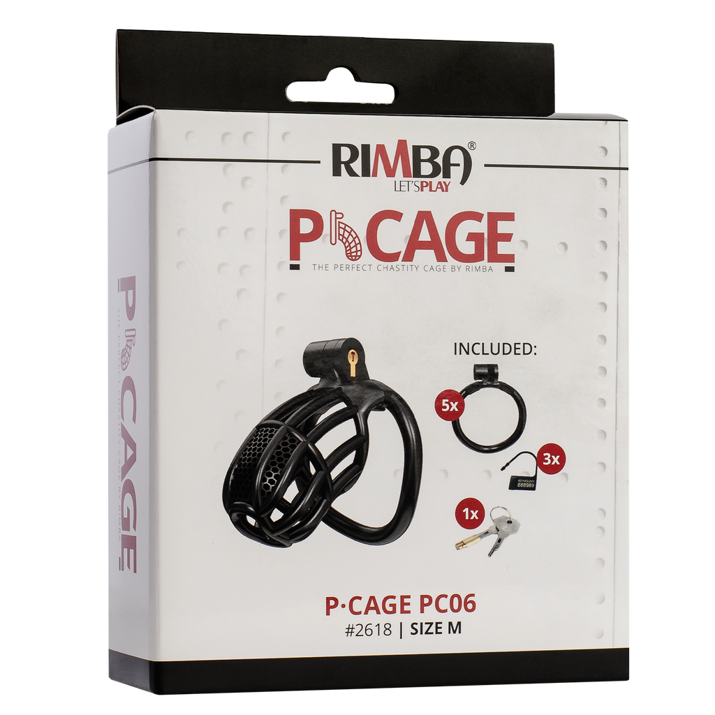 Rimba P-Cage - P-Cage PC06 - Peniskooi Maat M - Zwart