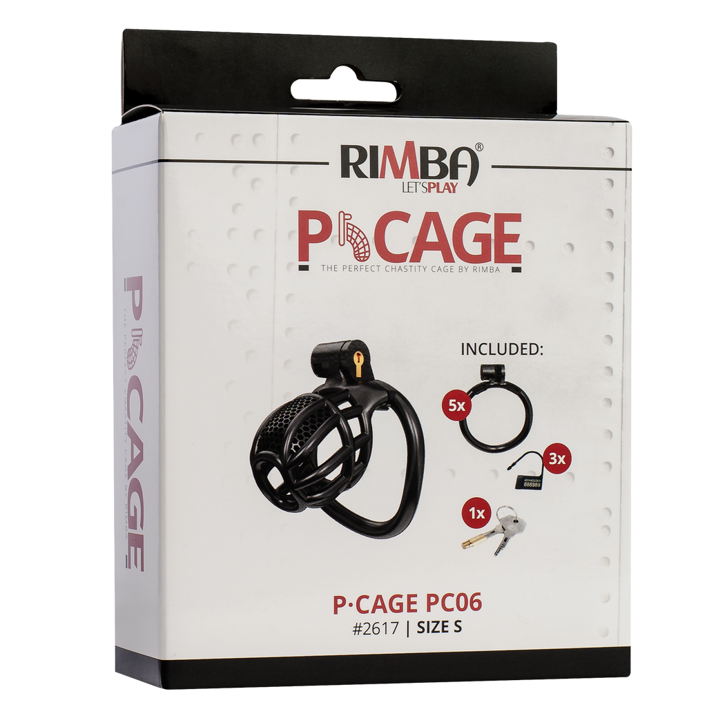 Rimba P-Cage - P-Cage PC06 - Peniskooi Maat S - Zwart