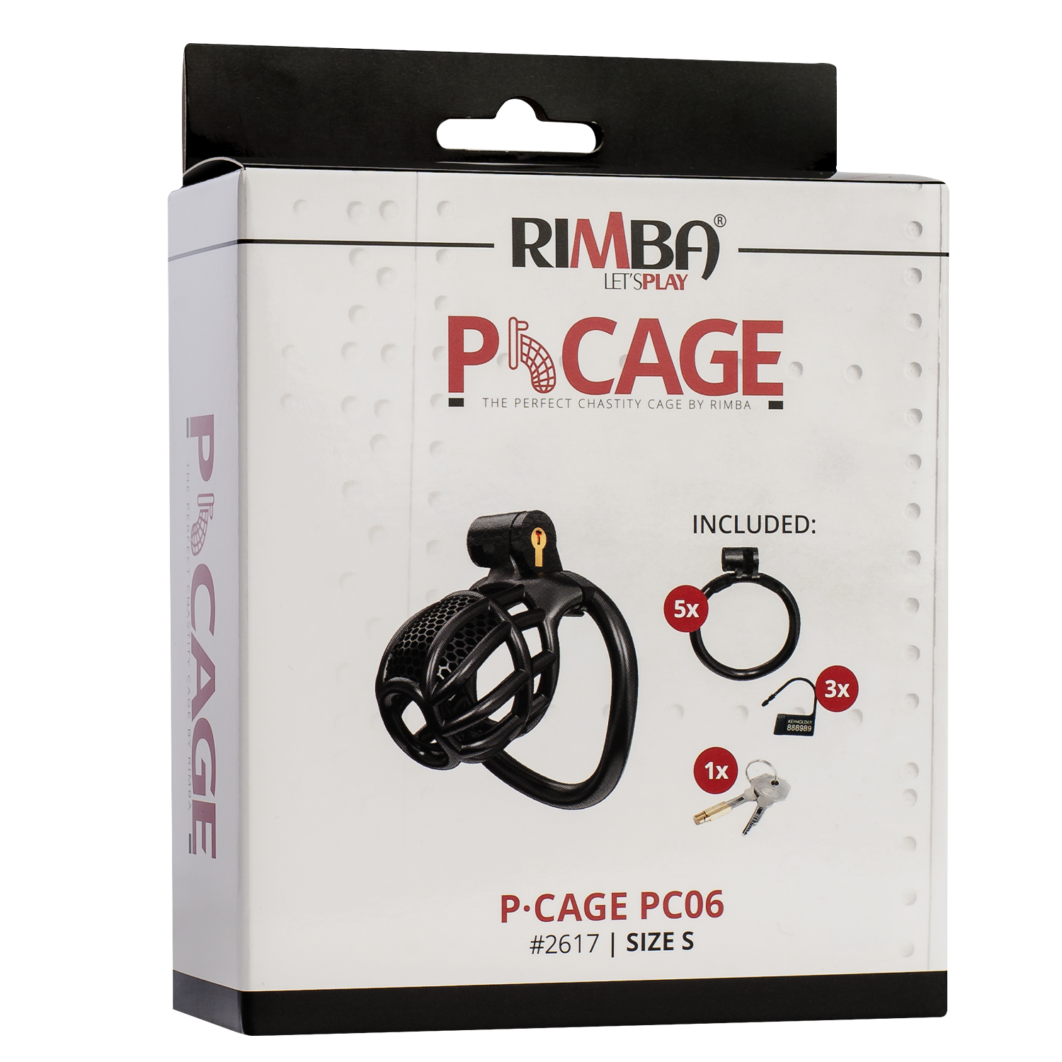 Rimba P-Cage - P-Cage PC06 - Peniskooi Maat S - Zwart