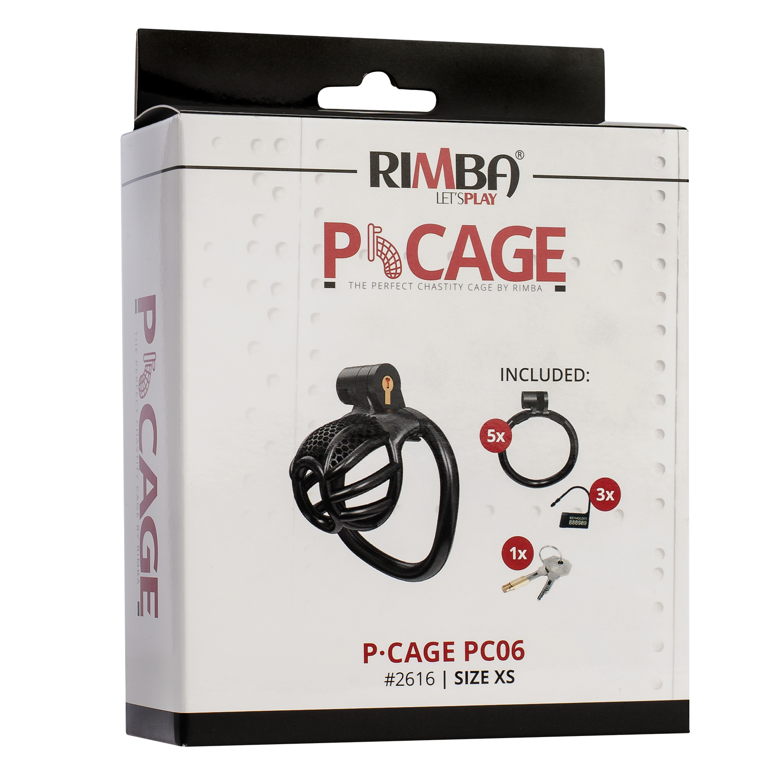 Rimba P-Cage - P-Cage PC06 - Peniskooi Maat XS - Zwart