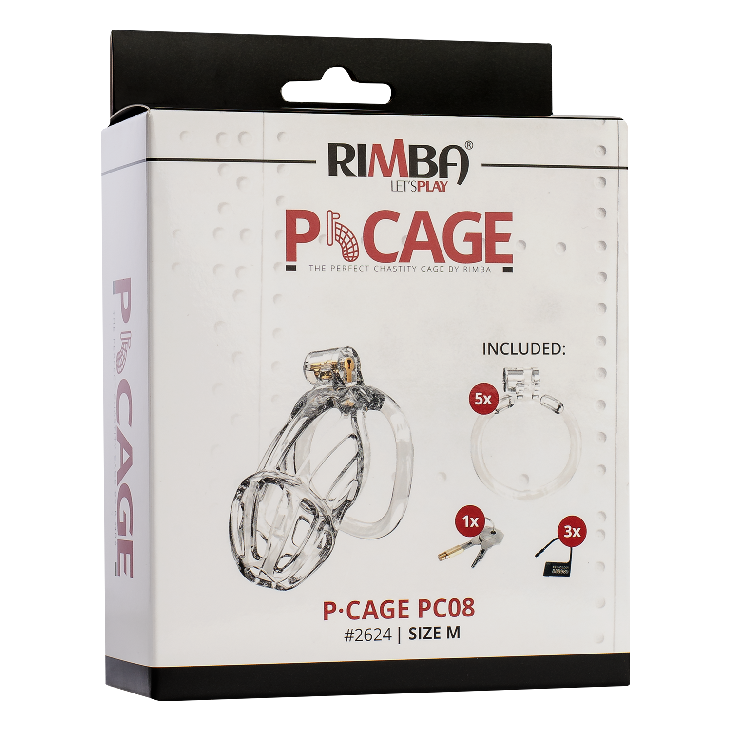 Rimba P-Cage - P-Cage PC08 - Peniskooi Maat M - Transparant