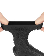 LoveToy - Drip Knights Ring - Vibrerende Penis en Scrotum Sleeve (Ø 2,8 cm) - Zwart