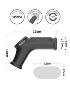 LoveToy - Silk Knights Ring - Vibrerende Penis en Scrotum Sleeve (Ø 2,8 cm) - Zwart