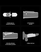 LoveToy - Wave Knights Ring - Vibrerende Penis Sleeve (Ø 3,7 cm) - Zwart