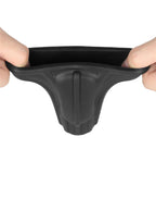 LoveToy - Ridge Knights Ring - Vibrerende Penis Sleeve (Ø 3,7 cm) - Zwart