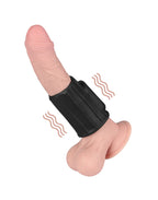 LoveToy - Ridge Knights Ring - Vibrerende Penis Sleeve (Ø 3,7 cm) - Zwart