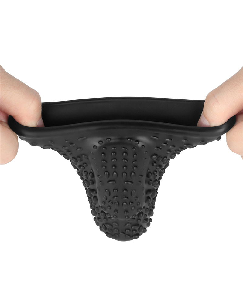 LoveToy - Drip Knights Ring - Vibrerende Penis Sleeve (Ø 3,7 cm) - Zwart