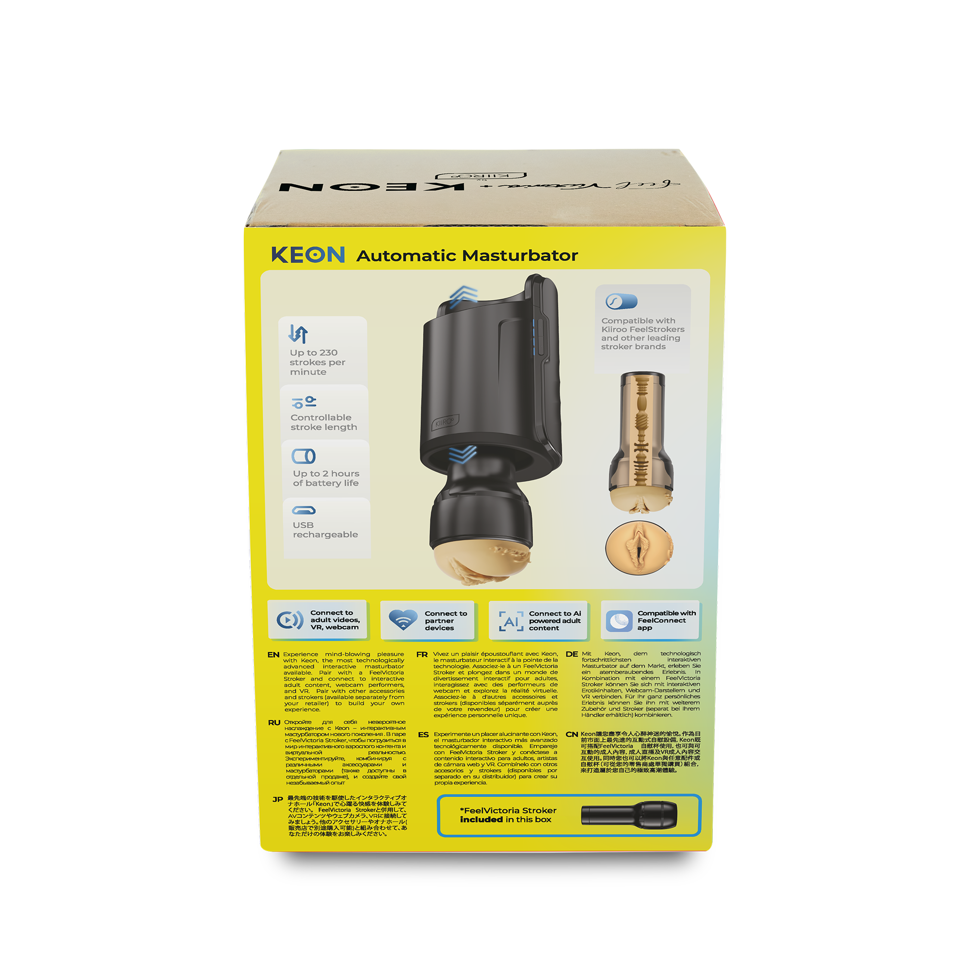 Kiiroo - Keon Combo Set met Feel Victoria June Stroker