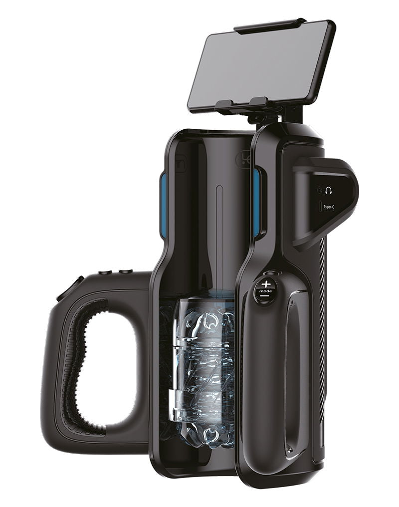 Leten - SM 500 - Super Thrusting  Masturbator met telefoonhouder