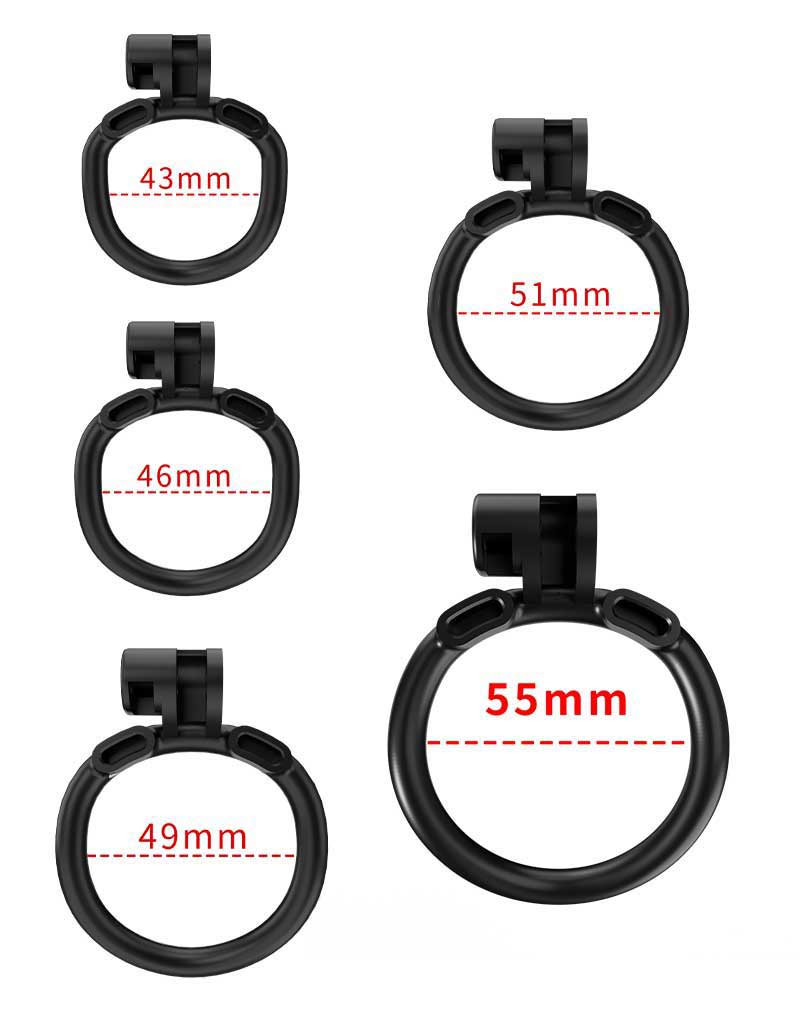 Rimba P-Cage - P-Cage PC06 - Peniskooi Maat S - Zwart