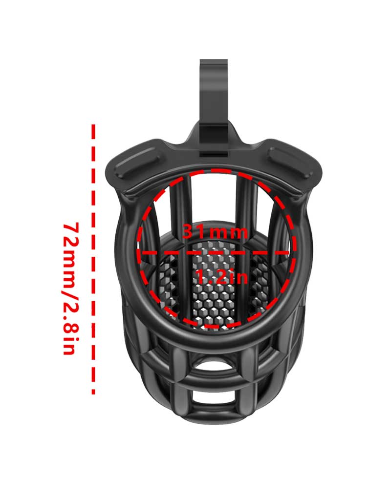 Rimba P-Cage - P-Cage PC06 - Peniskooi Maat M - Zwart