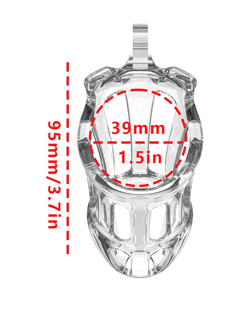 Rimba P-Cage - P-Cage PC08 - Peniskooi Maat L - Transparant
