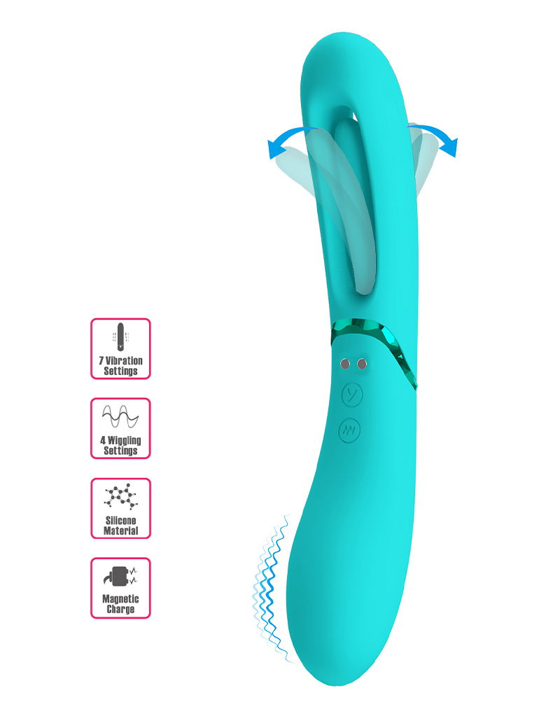 Pretty Love - Romance - Lexie - Vibrator - Blauw