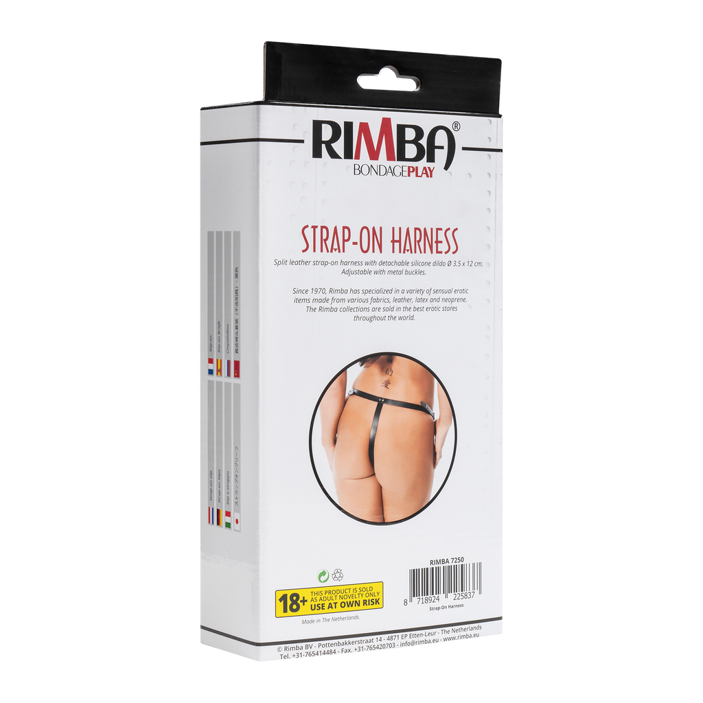 Rimba - Voorbind string met dildo (3.5 x 12 cm)