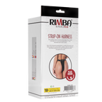 Rimba - Voorbind slip met dildo (3,5 x 12 cm.) naar binnen en (4x17 cm)naar buiten