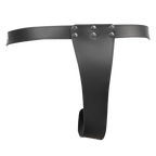 Rimba - Voorbind slip met dildo (3,5 x 12 cm.) naar binnen en (4x17 cm)naar buiten