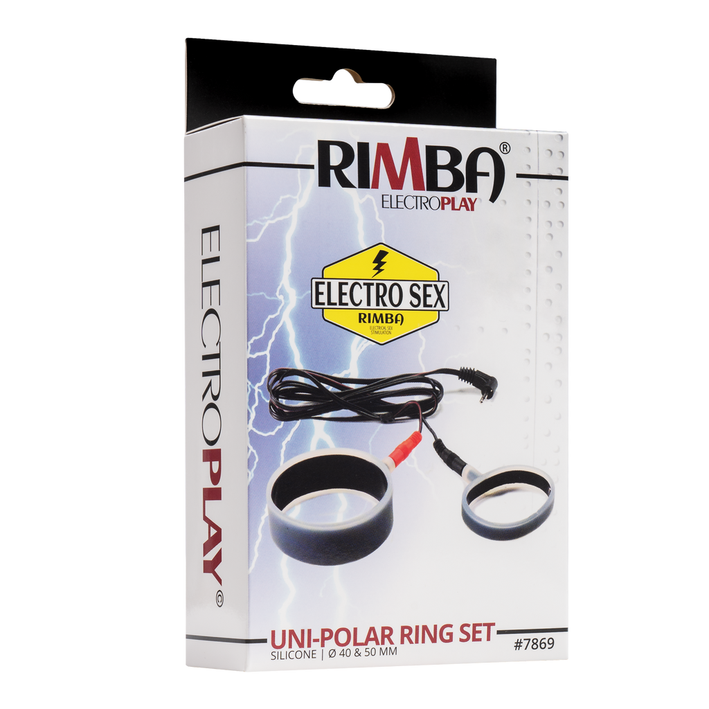 Rimba Electro Sex Siliconen Cock Ringen, uni polair. Plat model