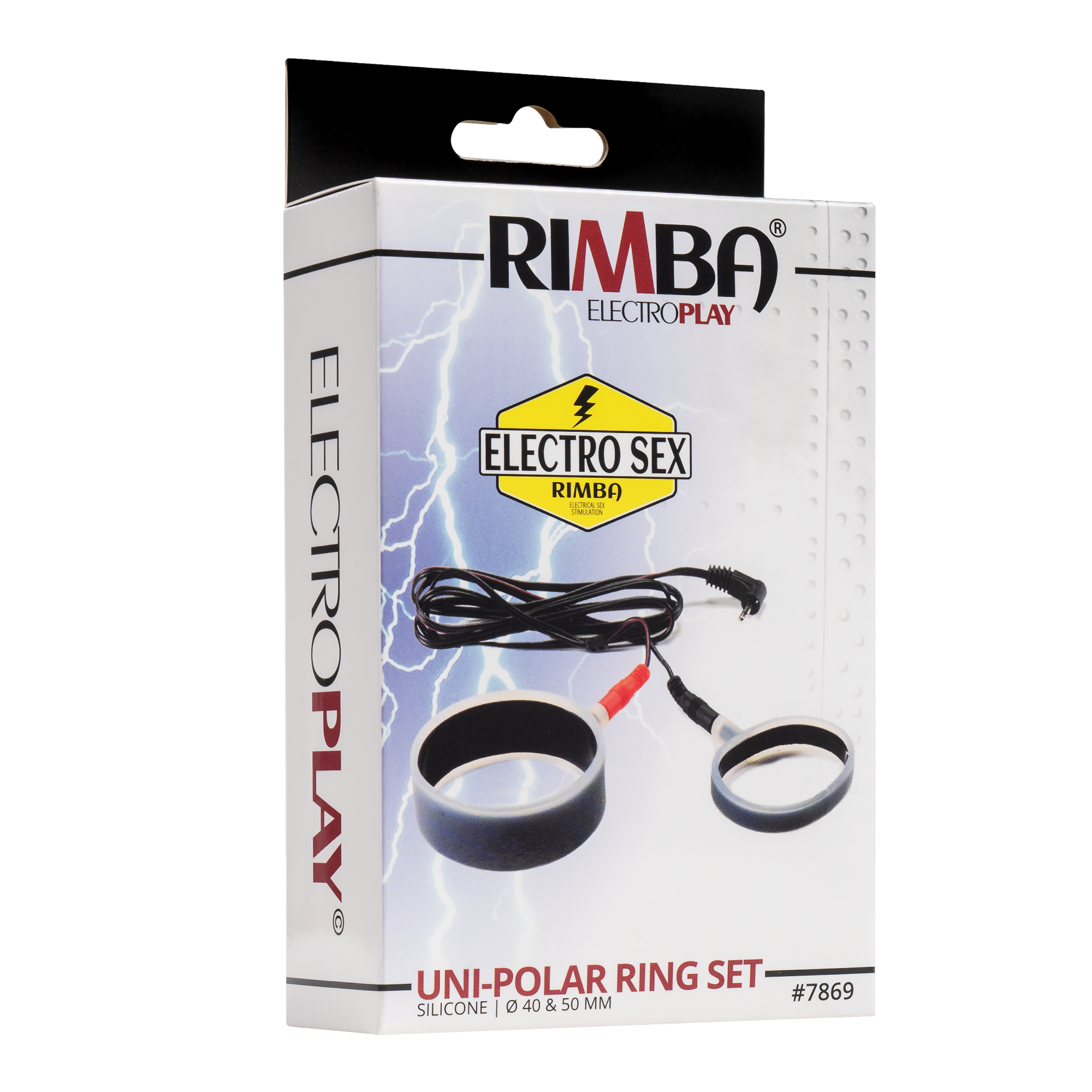 Rimba Electro Sex Siliconen Cock Ringen, uni polair. Plat model