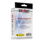 Rimba Electro Sex Siliconen Cock Ringen, uni polair. Plat model