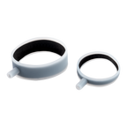 Rimba Electro Sex Siliconen Cock Ringen, uni polair. Plat model