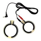 Rimba Electro Sex Siliconen Cock Ringen, bi polair. Rond model