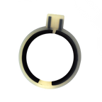 Rimba Electro Sex Siliconen Cock Ringen, bi polair. Rond model