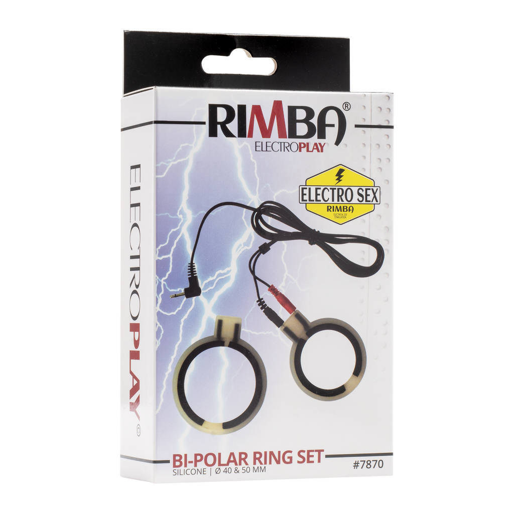 Rimba Electro Sex Siliconen Cock Ringen, bi polair. Rond model