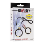 Rimba Electro Sex Siliconen Cock Ringen, bi polair. Rond model