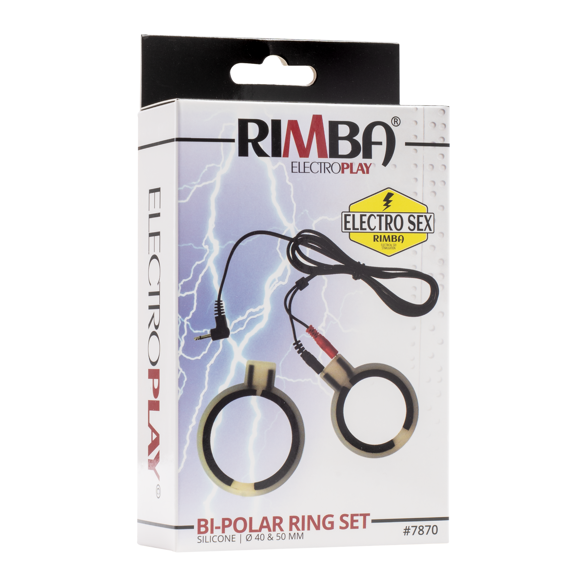 Rimba Electro Sex Siliconen Cock Ringen, bi polair. Rond model