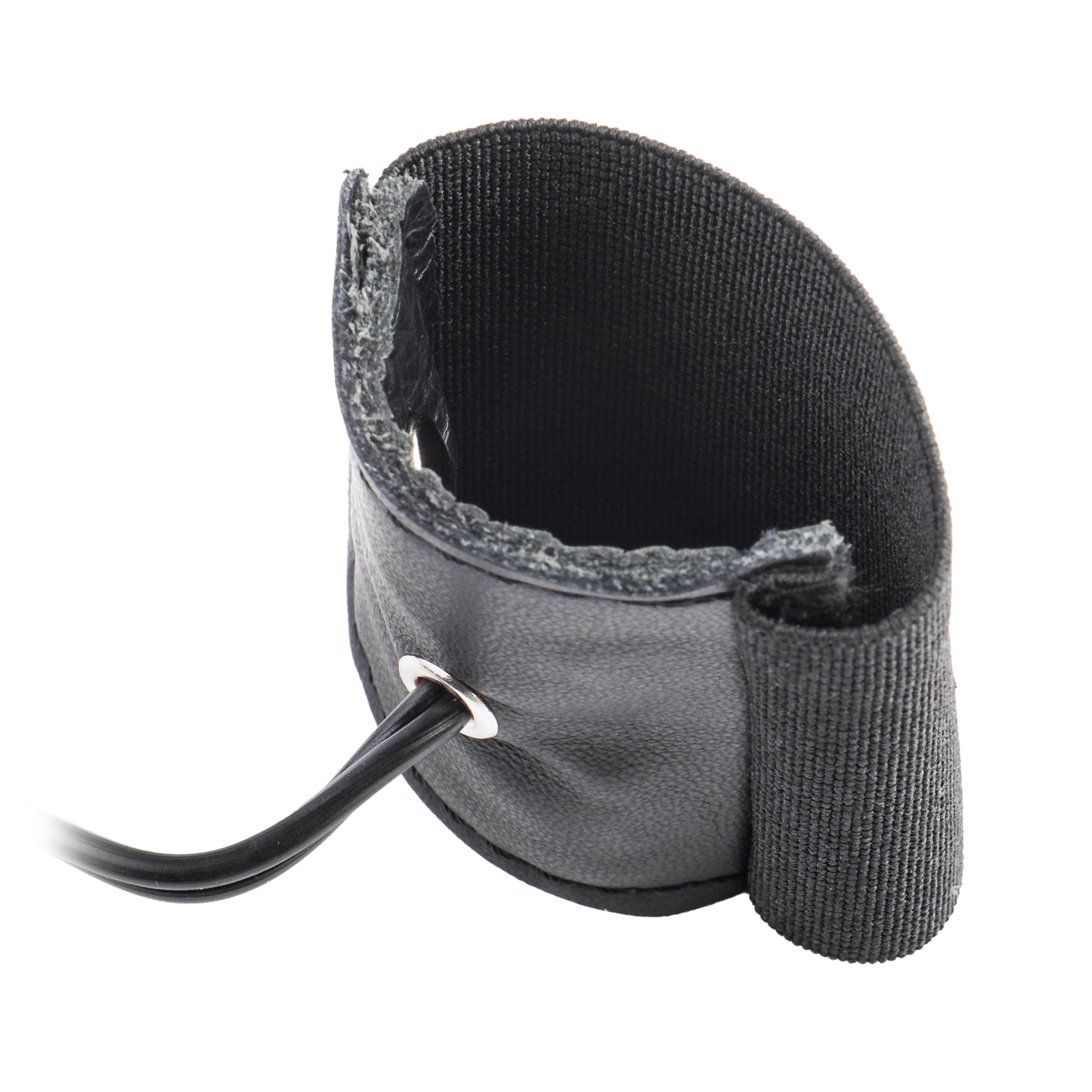 Rimba Electro Sex Lederen penisartikel met elastique,  bi-polair