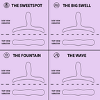 Bouncy Bliss - Flow - Zit-vibrator - Paars