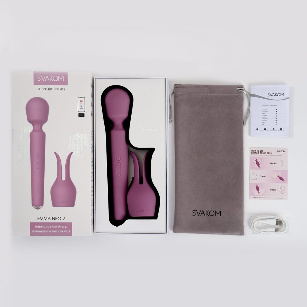 SVAKOM - Emma Neo 2 - Interactieve en krachtige Wandvibrator - Roze