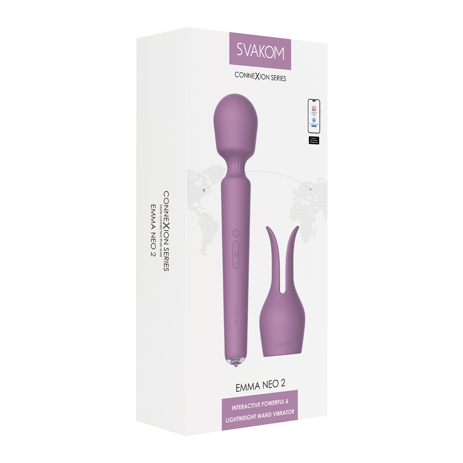 SVAKOM - Emma Neo 2 - Interactieve en krachtige Wandvibrator - Roze