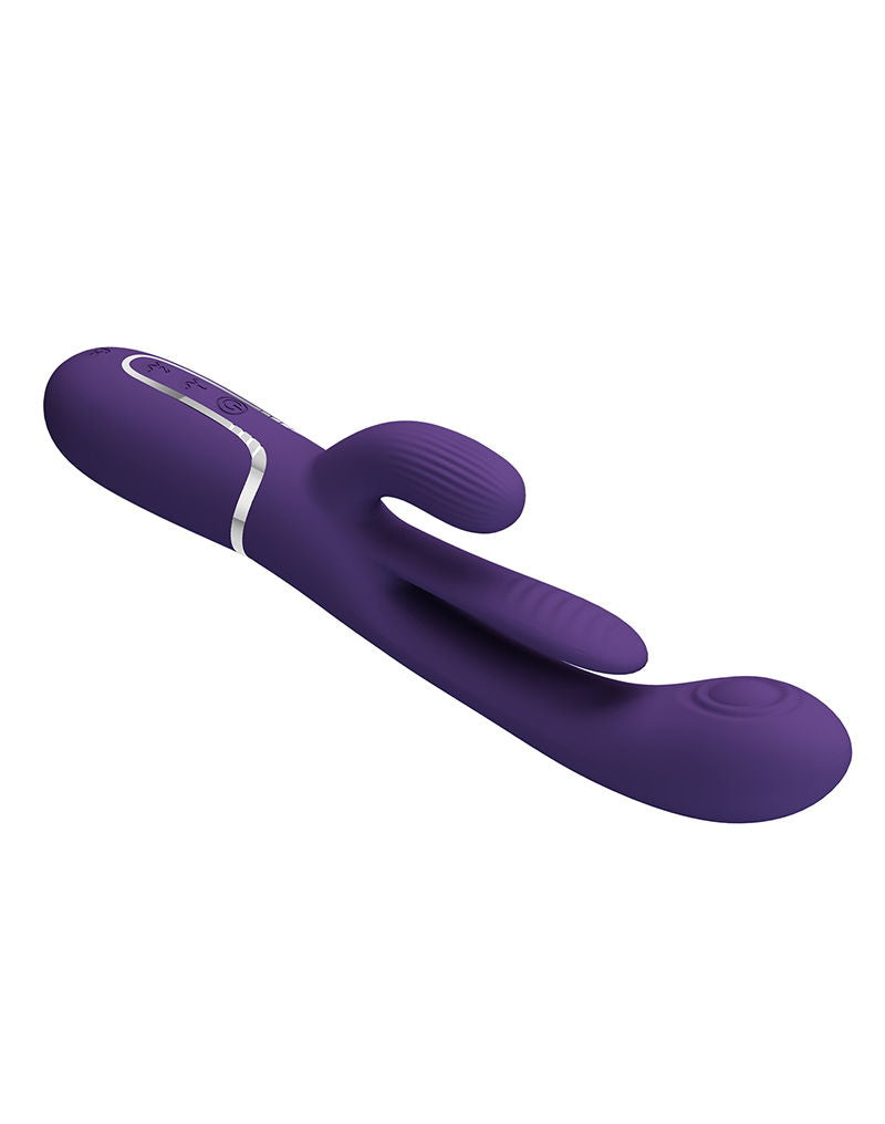 Pretty Love - Shania - Thrusting Rabbit Vibrator - Diep Paars