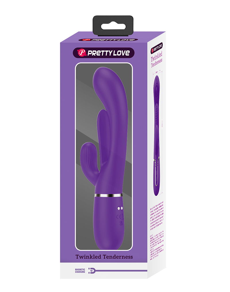 Pretty Love - Shania - Thrusting Rabbit Vibrator - Diep Paars
