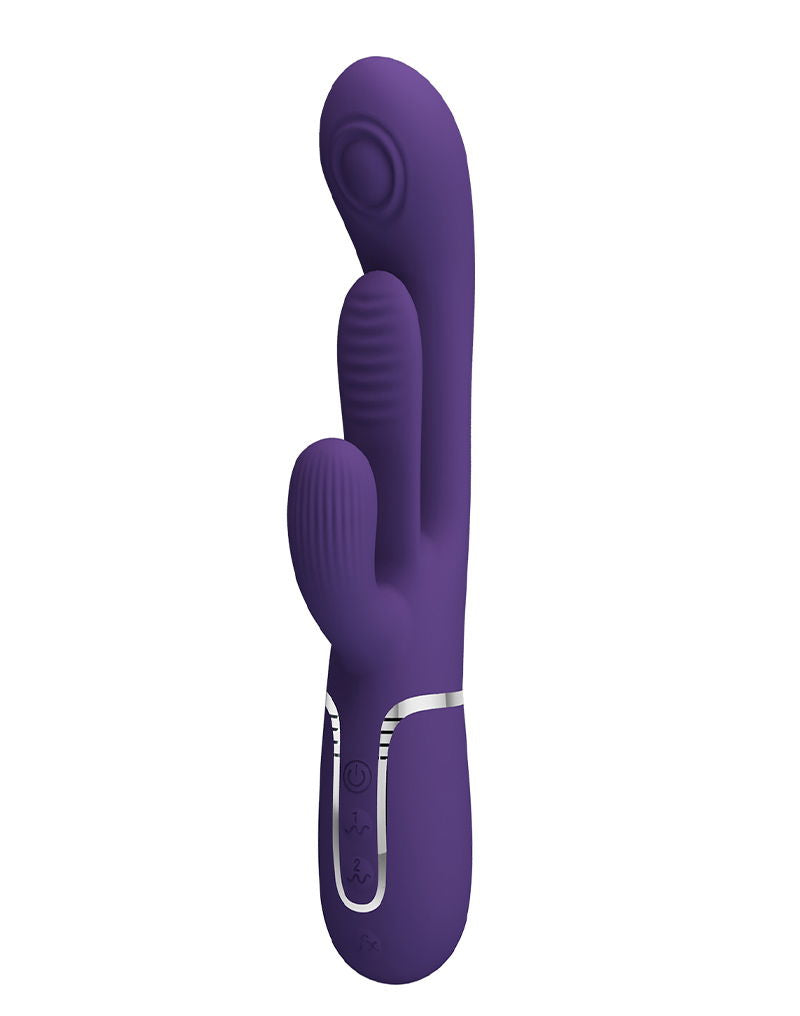 Pretty Love - Shania - Thrusting Rabbit Vibrator - Diep Paars