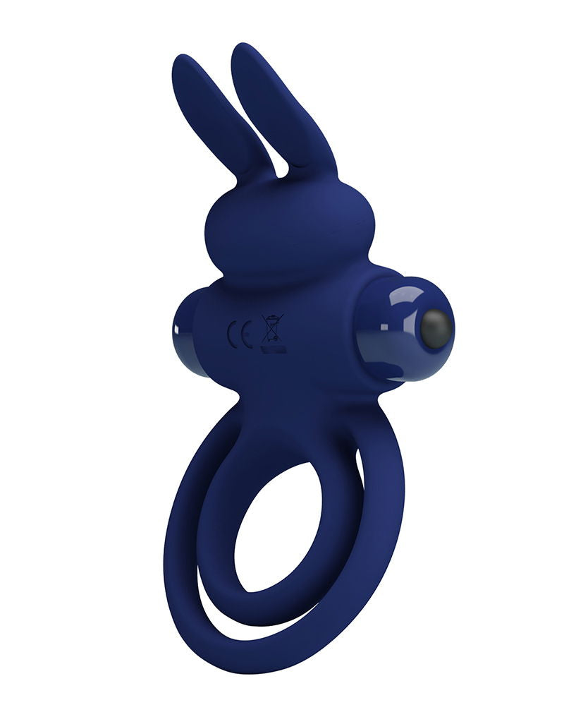 Pretty Love - Darey - Rabbit Cock Ring - Donkerblauw