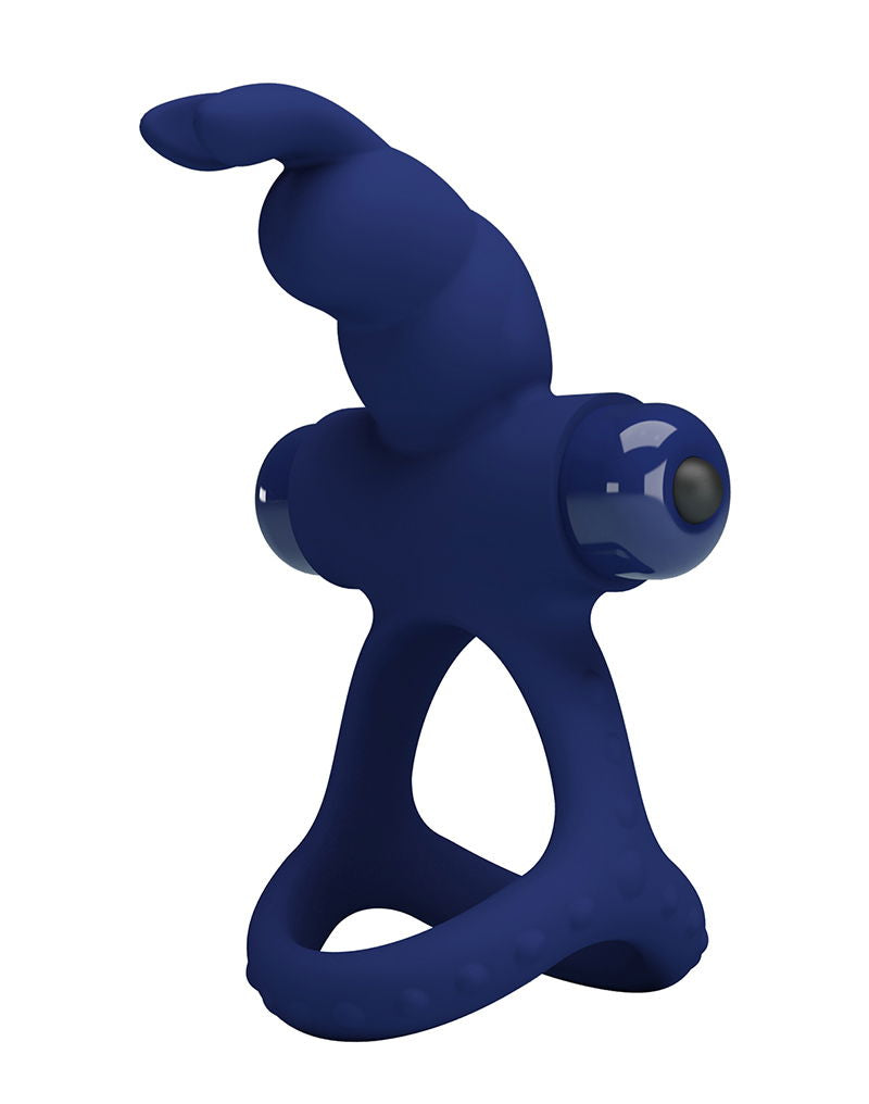 Pretty Love - Luchito - Rabbit Cock Ring - Donkerblauw