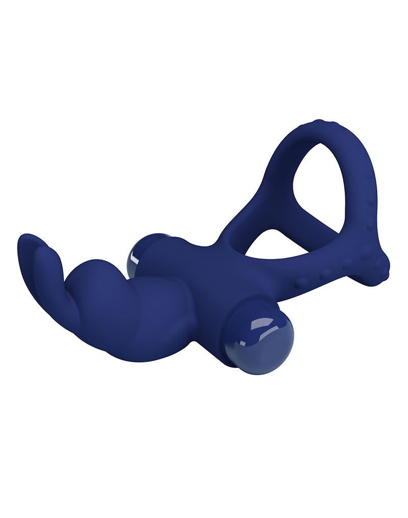 Pretty Love - Luchito - Rabbit Cock Ring - Donkerblauw